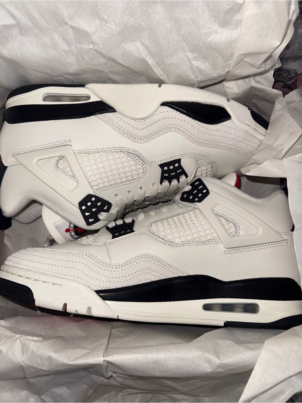 Jordan 4 White and Black Retro Flight Club - Picture 10 of 10